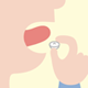 舌下錠内服方法の図